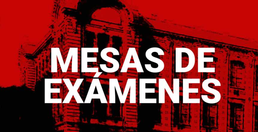 ANUNCIO MESA DE EXAMEN