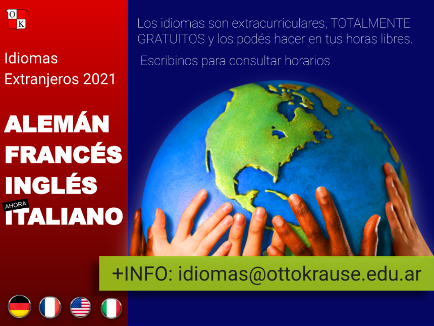 Inscripción a Idiomas Extranjeros 2021_ ALEMÁN, FRANCÉS, INGLÉS (CLE)