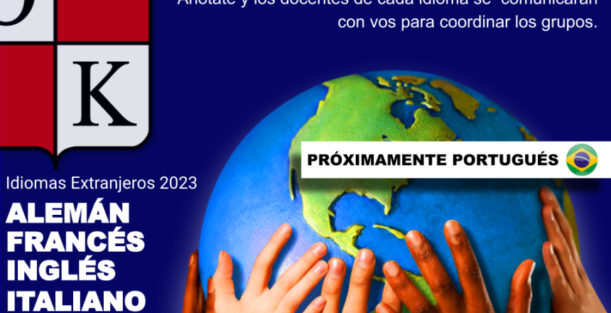 Inscripción a Idiomas Extranjeros 2023_ ALEMÁN, FRANCÉS, INGLÉS (CLE)